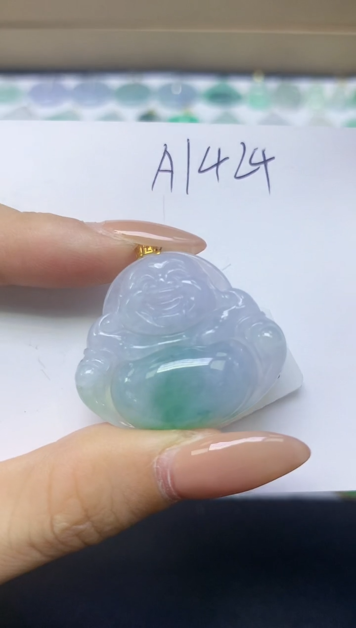 颈饰18K金镶嵌翡翠天然缅甸A货翡翠百元以上9元证书费自理