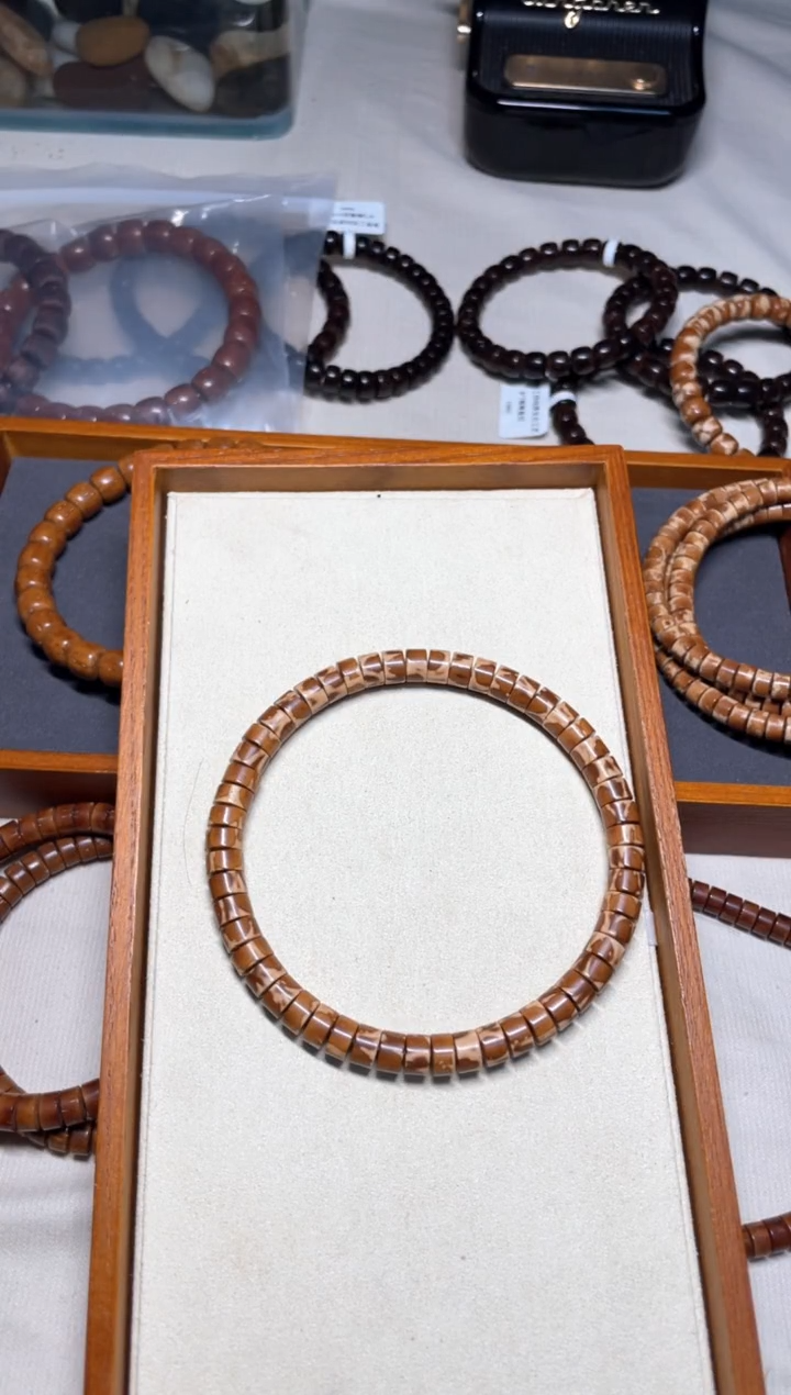 手串紫金鼠花皮鼠药片7.4*4.7mm单圈