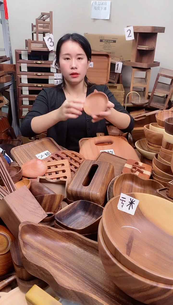 木   乌檀木圆盘10*2cm   到手2个 