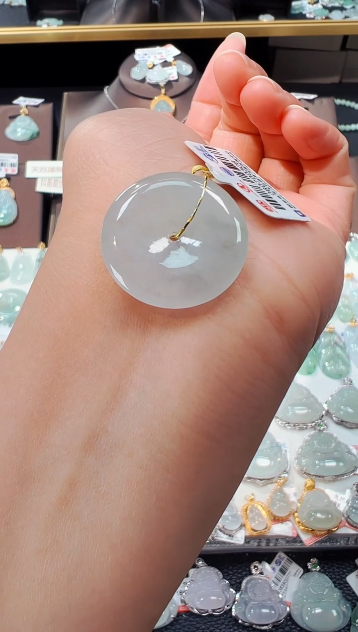 【闪购商品】翡翠吊坠(不含链)未镶嵌平安扣吊坠508