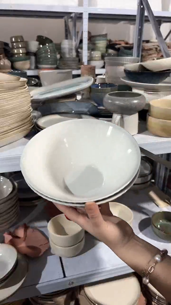 【闪购商品】瓷片外贸尾货瑕疵满20包邮X2 八英寸亮釉灰