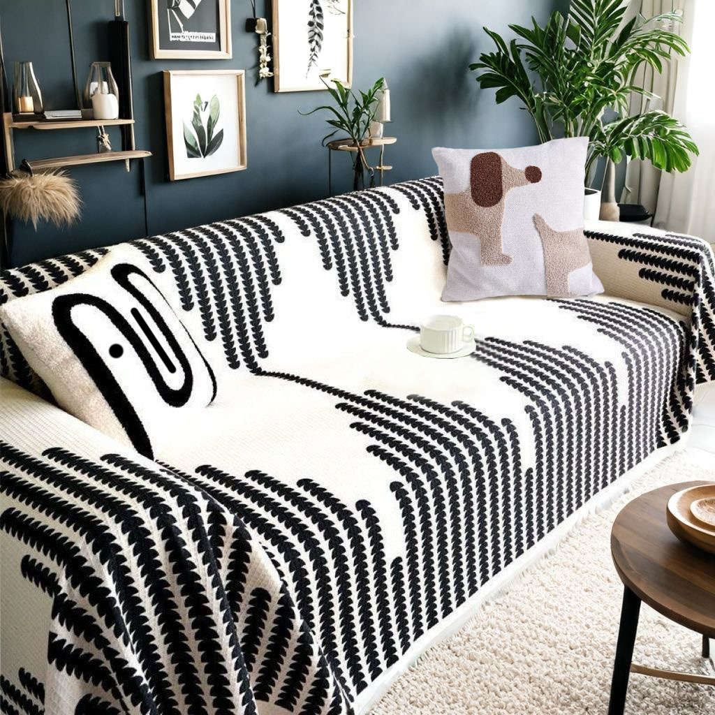 2025新款沙发巾防尘盖布全盖全包一片出租屋套罩垫防滑四季通用