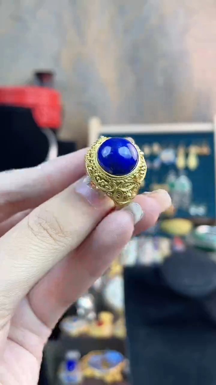 非遗手工花丝镶嵌戒指