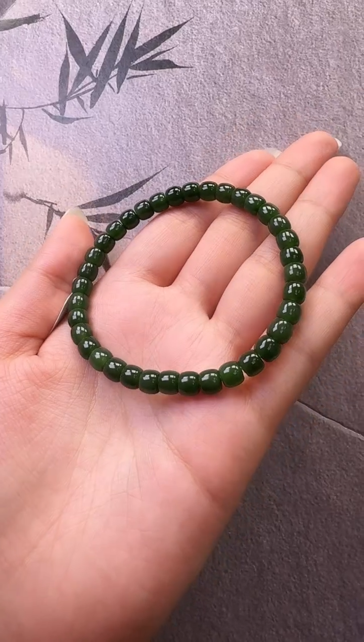 【闪购商品】和田玉（碧玉）手串未镶嵌碧玉手串