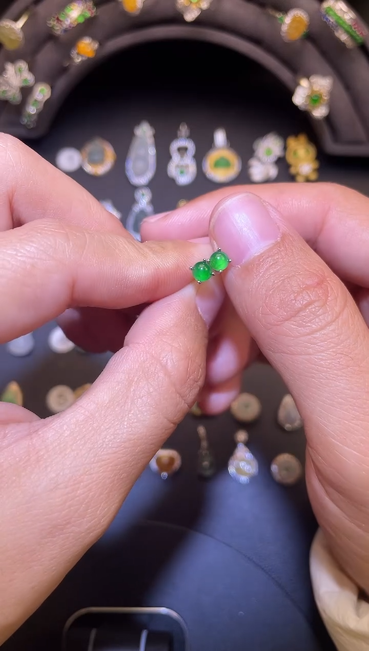 吊坠(不含链)银S925镶嵌翡翠1