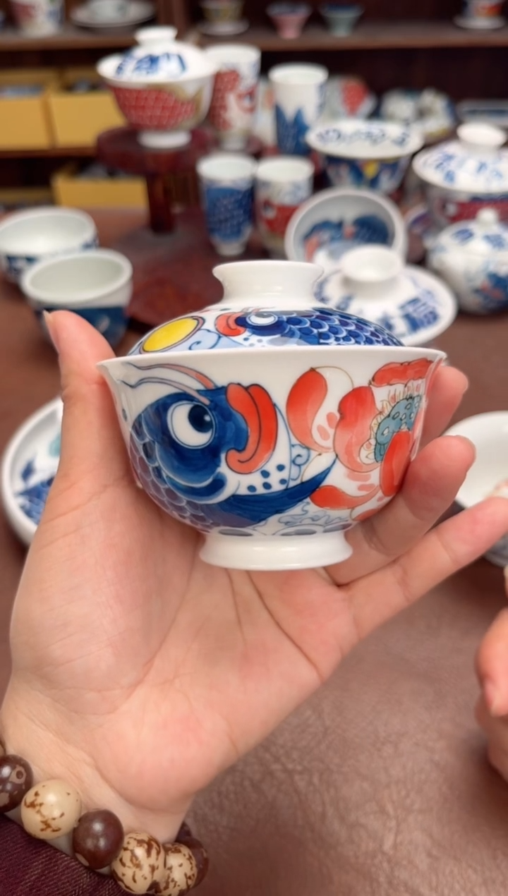 【闪购商品】宠粉福利价        莲年有鱼盖碗