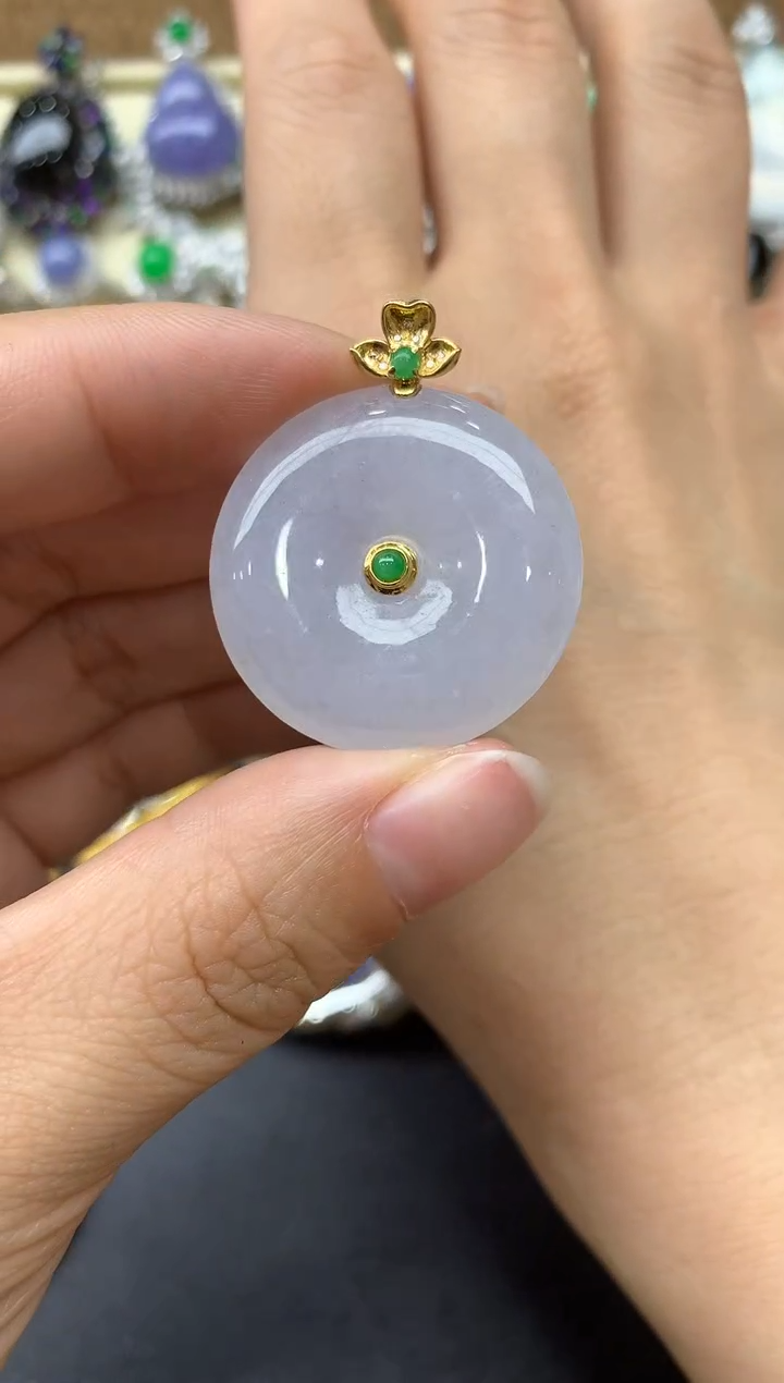 【闪购商品】翡翠颈饰18K金镶嵌422-中国好珍宝