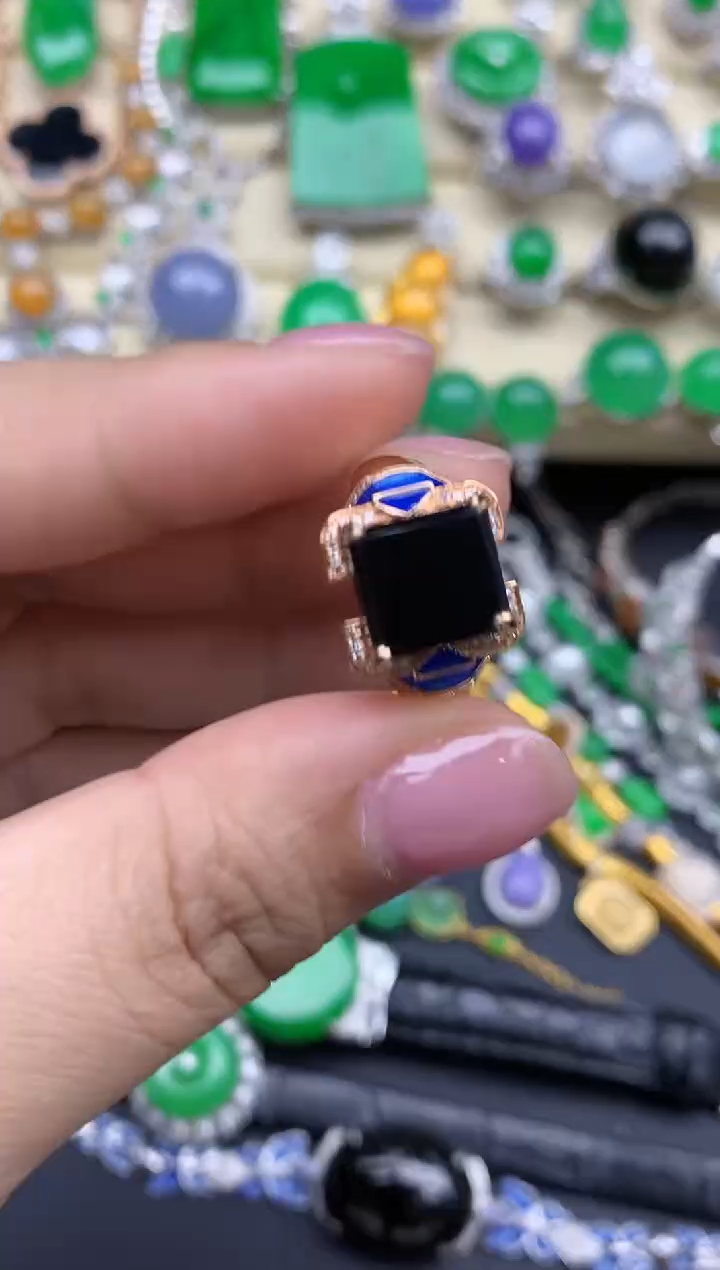 【闪购商品】翡翠戒指18K金镶嵌686-中国好珍宝