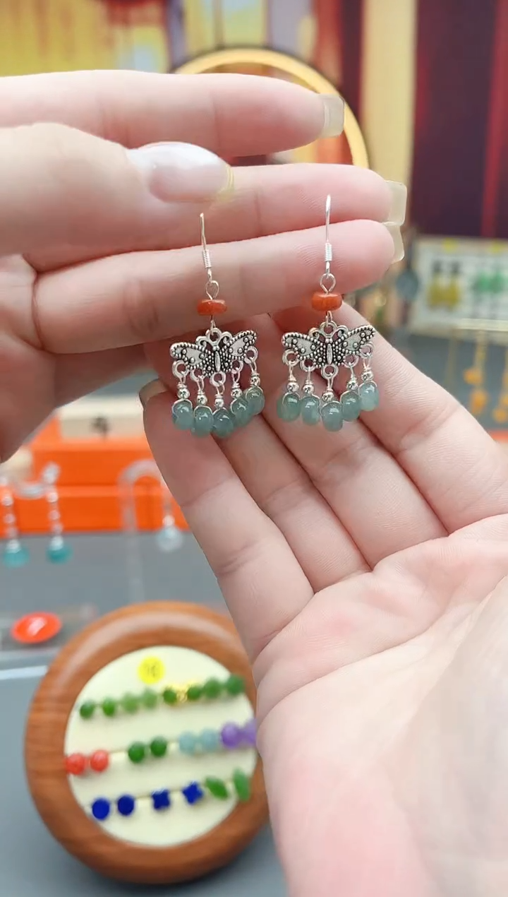 未镶嵌翡翠耳饰707