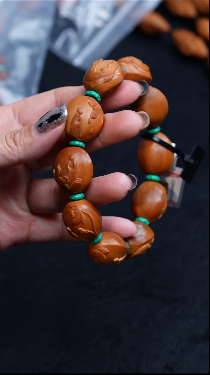 【闪购商品】橄榄核手串/手链21铁核无相佛