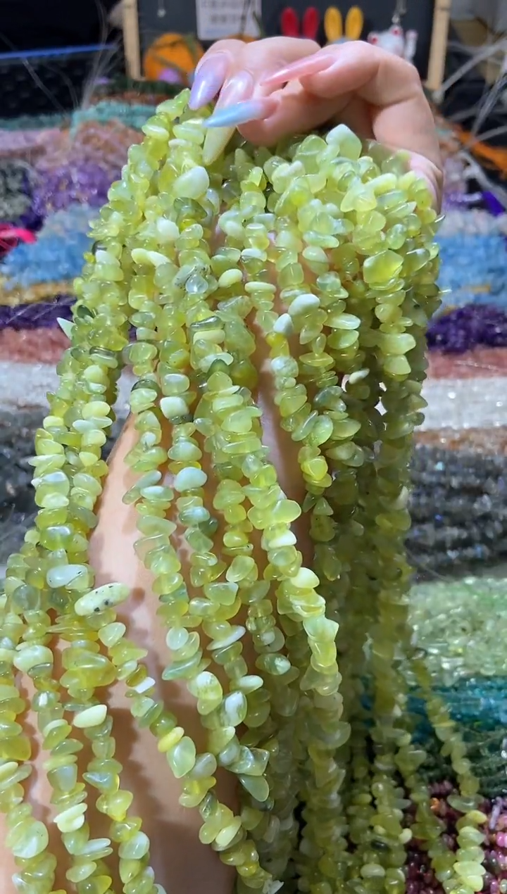 水晶珠宝半成品未镶嵌青提