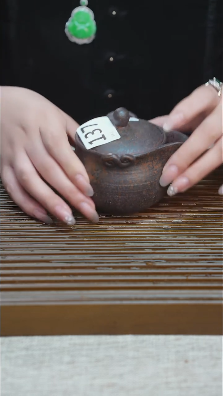 纯手工粗陶茶具每一只不一样