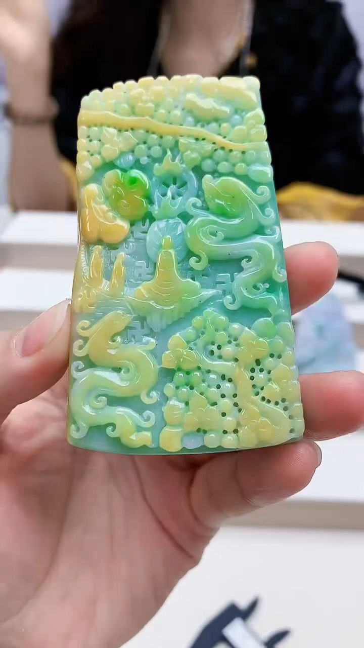 未镶嵌定制翡翠4829lr-毛货挂件41