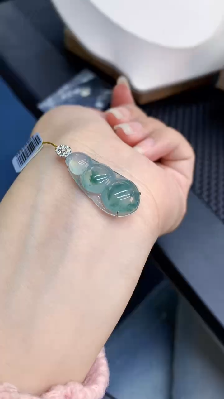 【闪购商品】翡翠颈饰18K金镶嵌            8