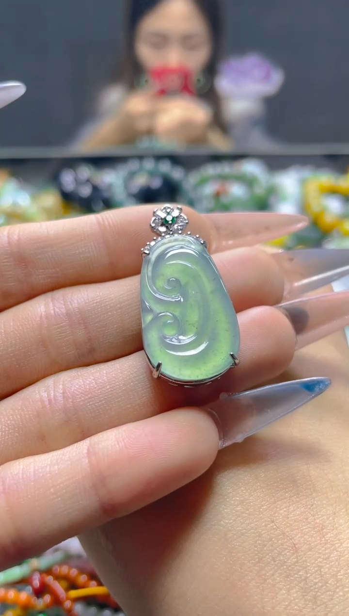 颈饰未镶嵌翡翠/Y/翡翠A货，一件也是批发价