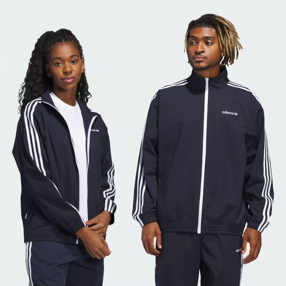 adidas/阿迪达斯三叶草流光风梭织立领跑步休闲夹克外套IY1631
