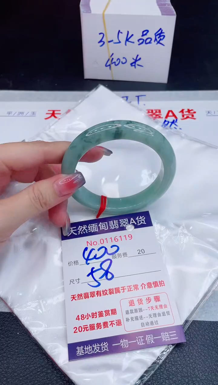 未镶嵌手镯翡翠400.00