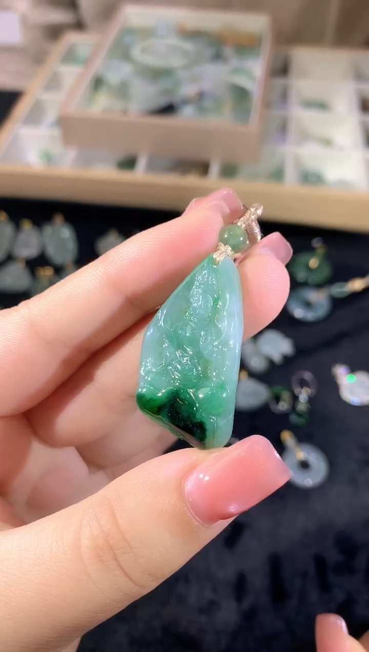 【闪购商品】翡翠项链未镶嵌079llx时尚
