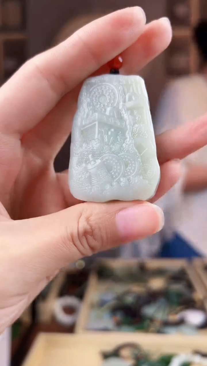 颈饰未镶嵌和田玉拍一发一，多样性发货