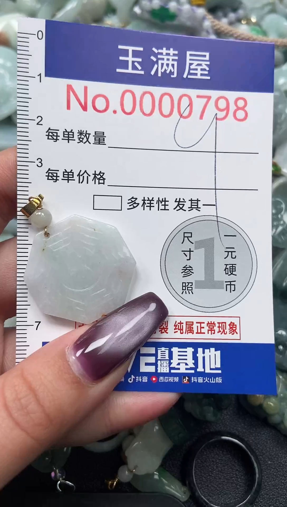 颈饰未镶嵌翡翠798