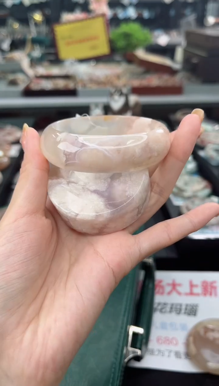 【闪购商品】石英质玉手镯未镶嵌57圈口（赠品镯心）3794871