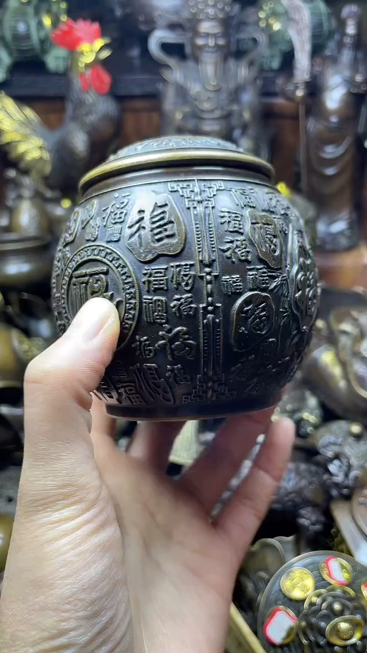 闪购链接，点击下单，有运费险，铜摆件