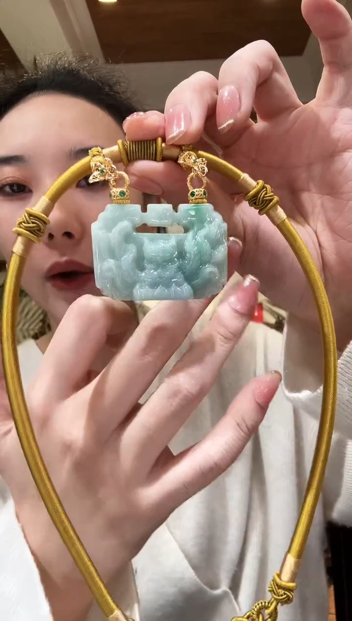 【闪购商品】翡翠颈饰未镶嵌国风