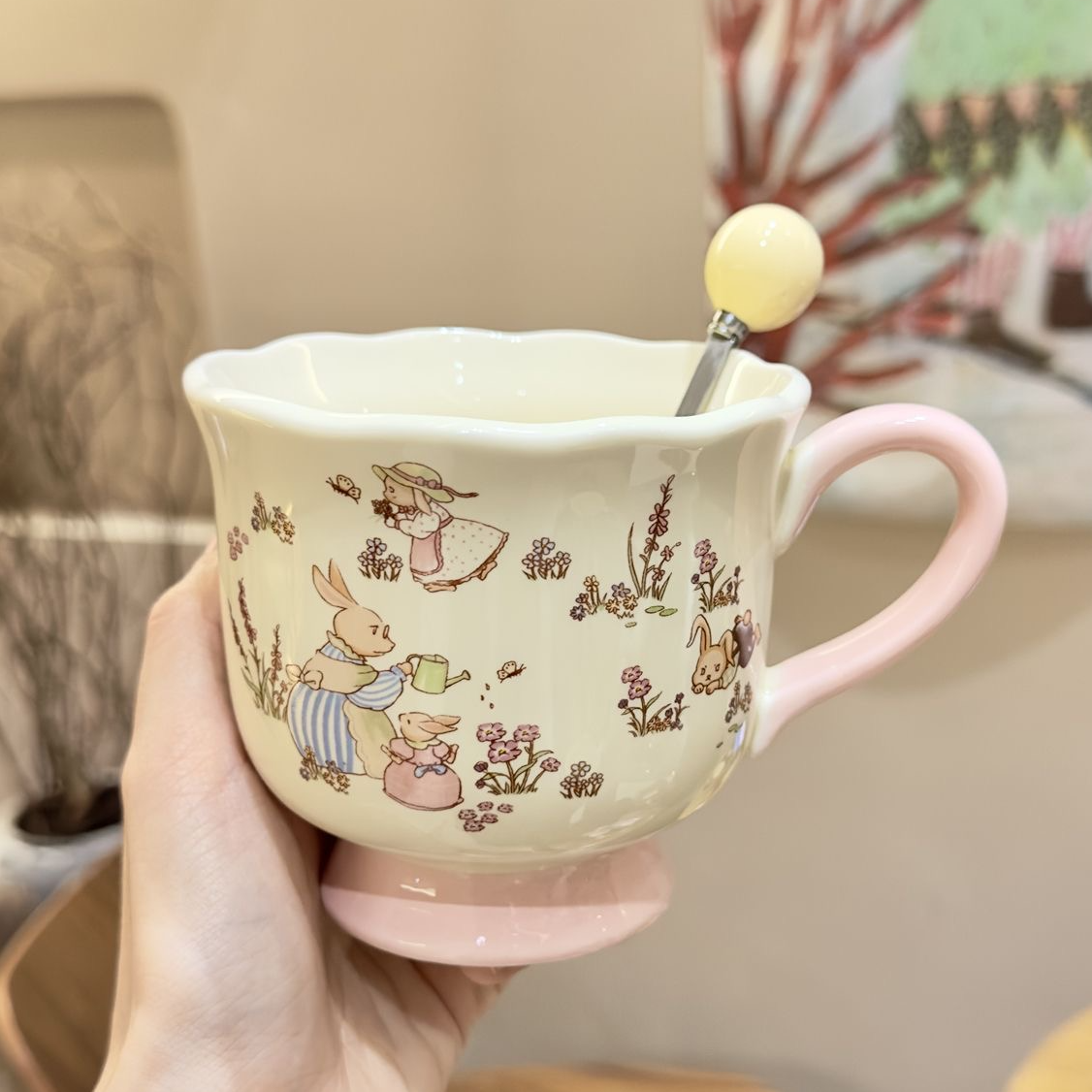 高颜值ins咖啡杯生日礼物少女心陶瓷杯子送女朋友有意义家用礼品