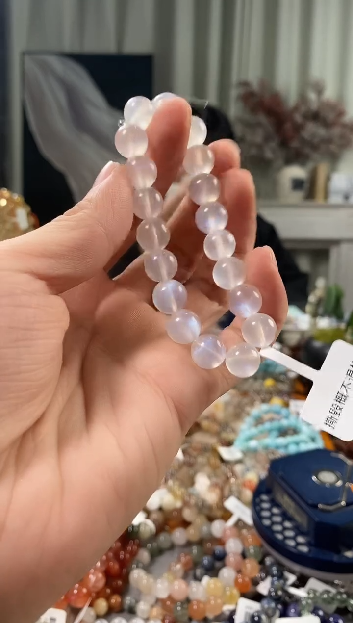 未镶嵌手链月光石尛*蓝月光