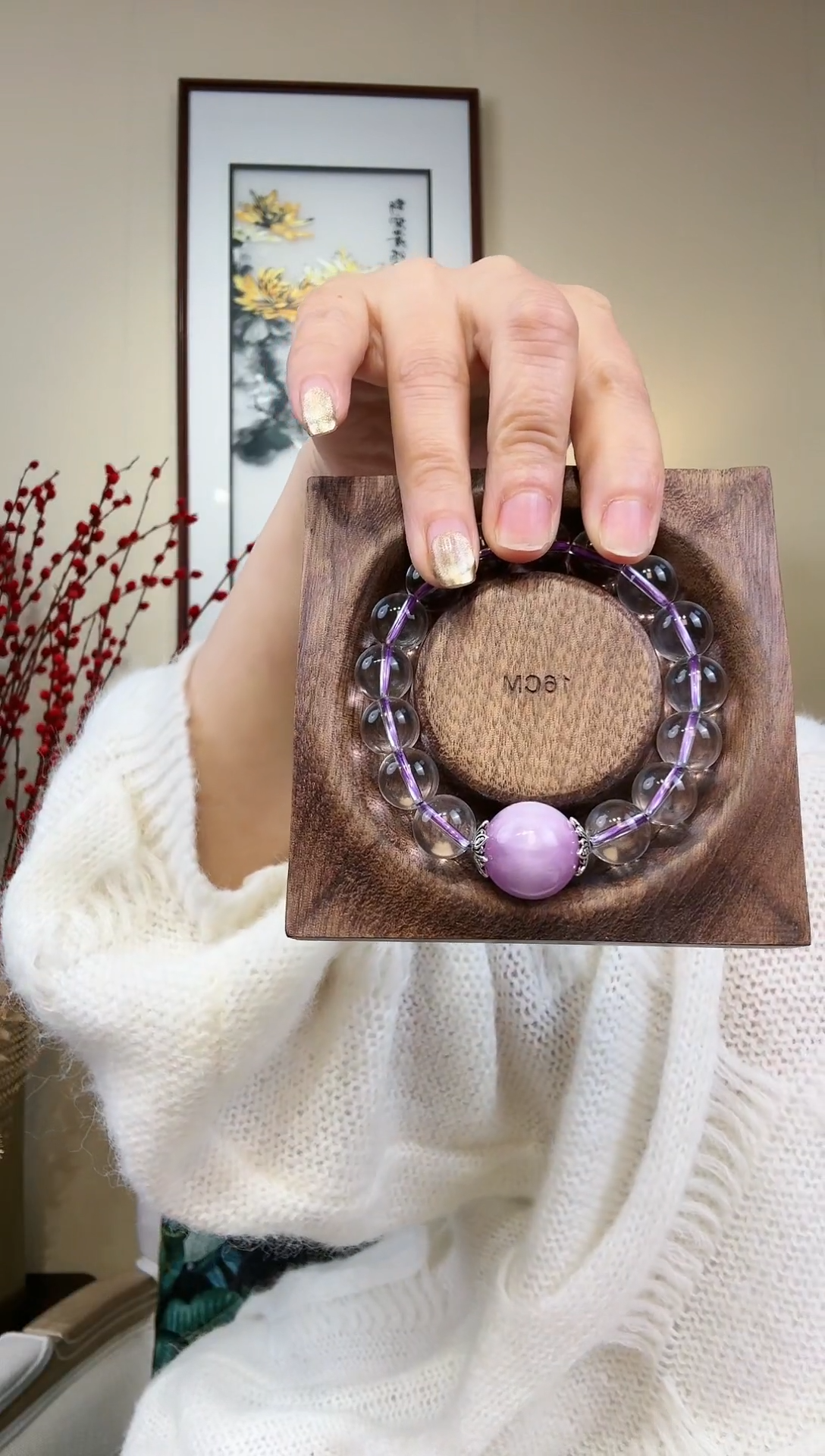 【闪购商品】水晶手链未镶嵌紫锂辉