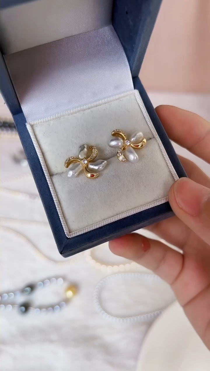 【闪购商品】海水珍珠耳饰未镶嵌0022