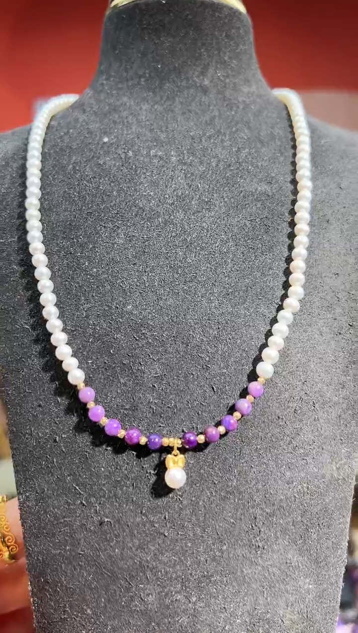 【闪购商品】苏纪石（舒俱来）项链18K金镶嵌多样性发一