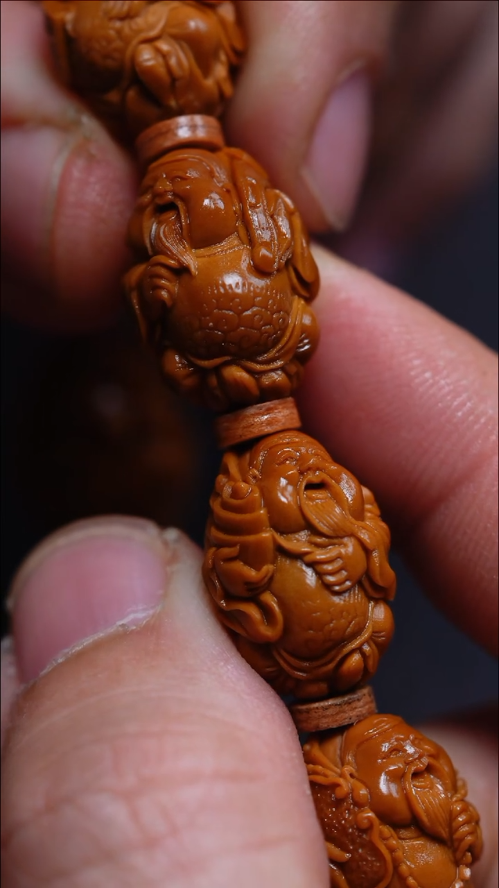 手串/手链橄榄核猫**的小籽财神