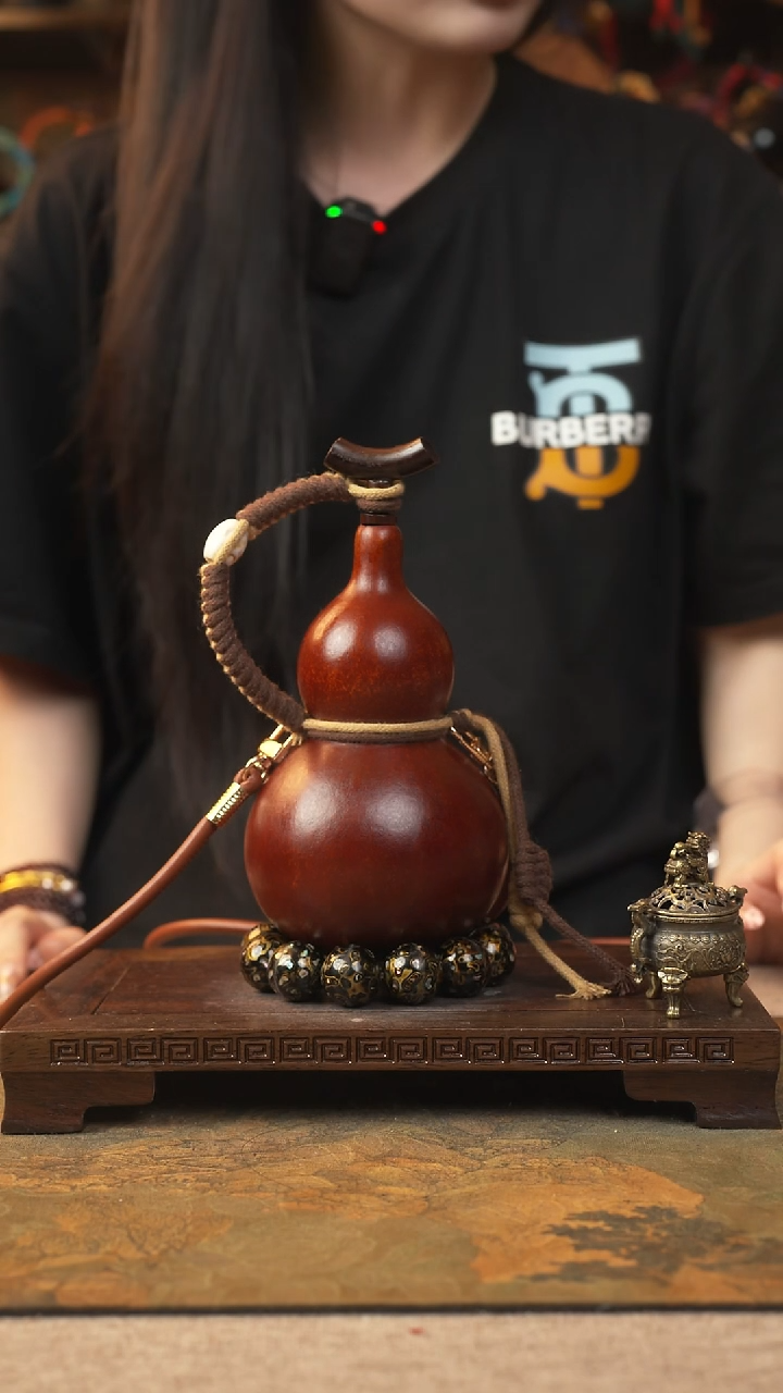 408大漆葫芦一物一拍记葫堂出品不带手串