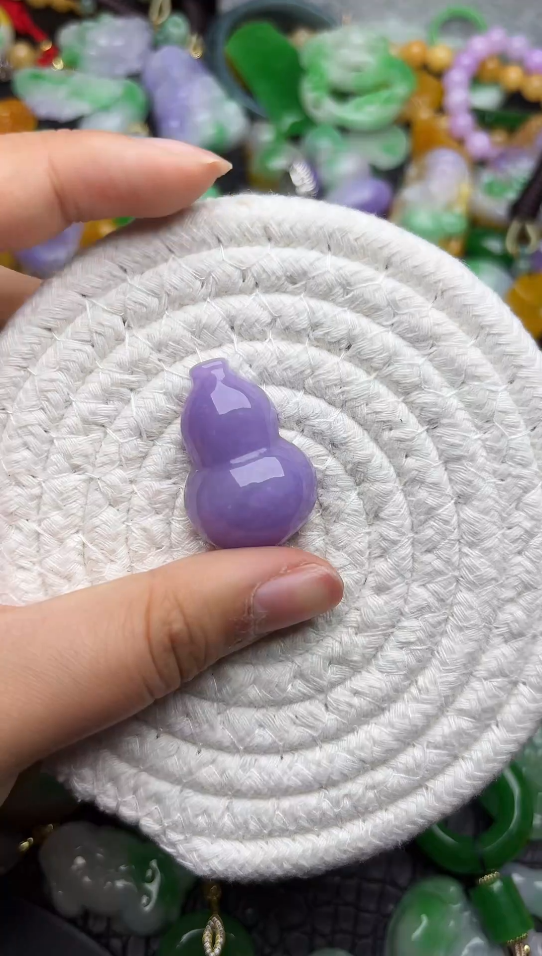 颈饰未镶嵌翡翠缅甸翡翠吊坠