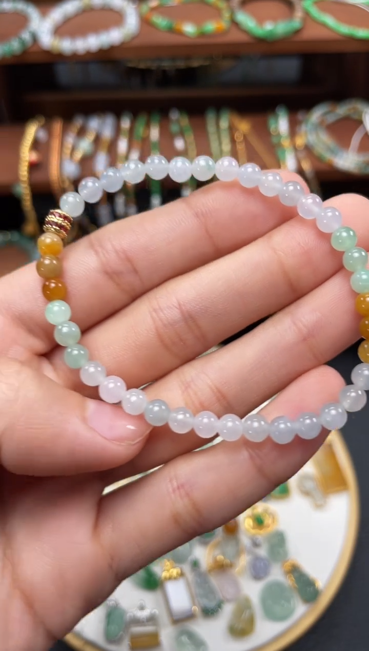 【闪购商品】翡翠套链未镶嵌一个 JK537