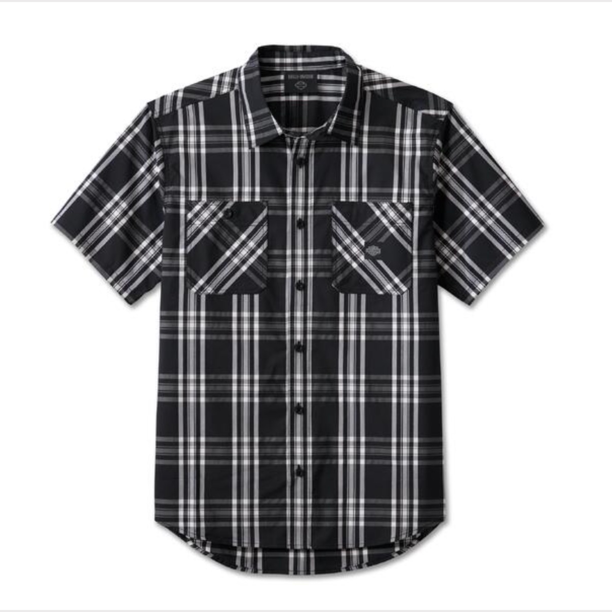 【哈雷戴维森】BQ格子短袖夏季男格子衬衫高街穿搭96453-24VM