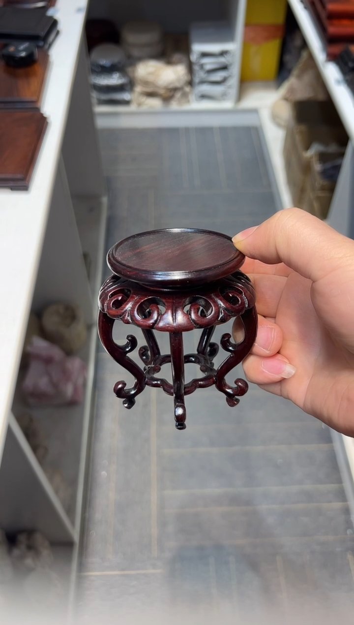 【闪购商品】红酸枝木类端景台工艺品底座587小号