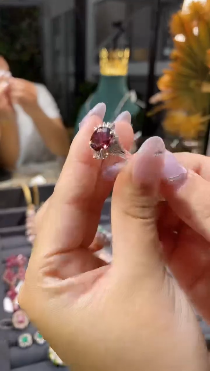 未镶嵌戒指碧玺2.75ct天然碧玺戒指