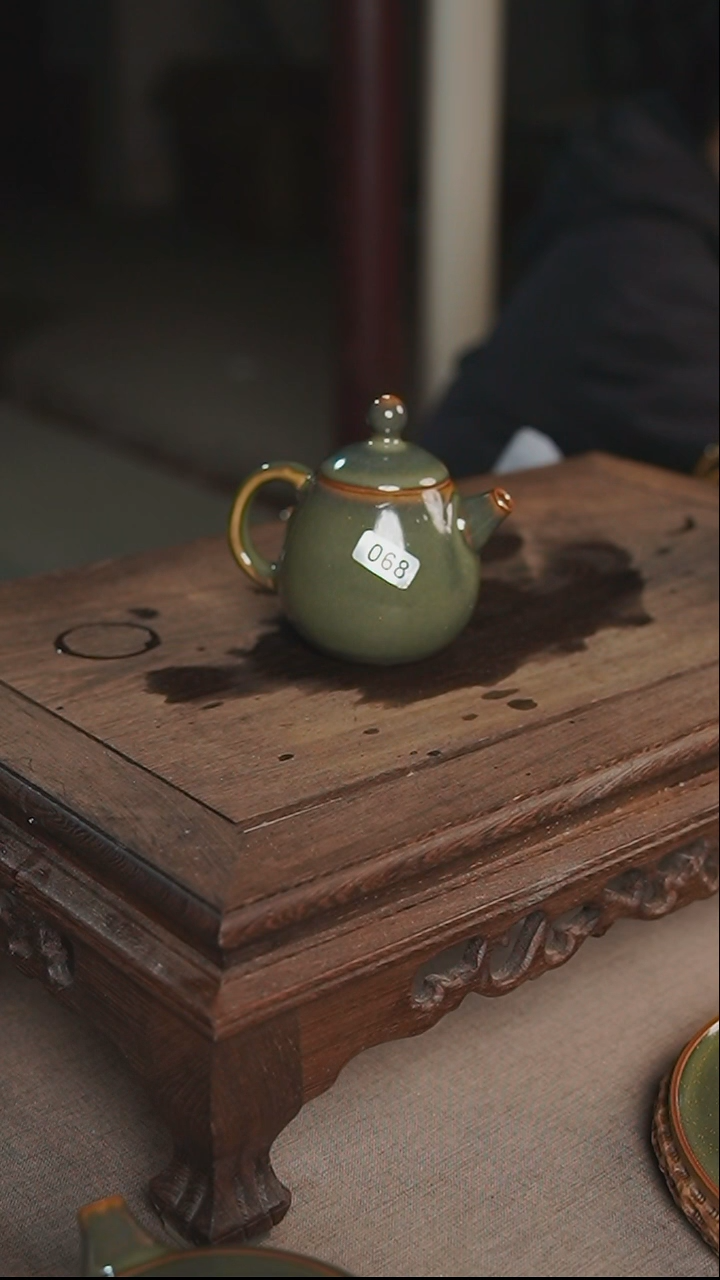 杯068茶叶末小龙蛋壶100毫升手工微微不完美