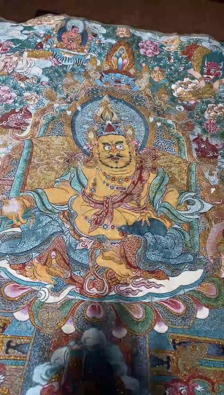 刺绣菊菊唐卡tk5445