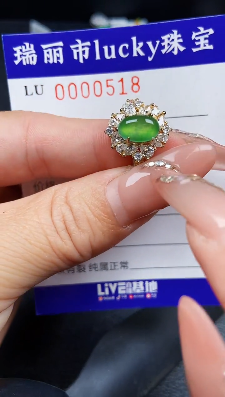 翡翠银S925镶嵌颈饰0518