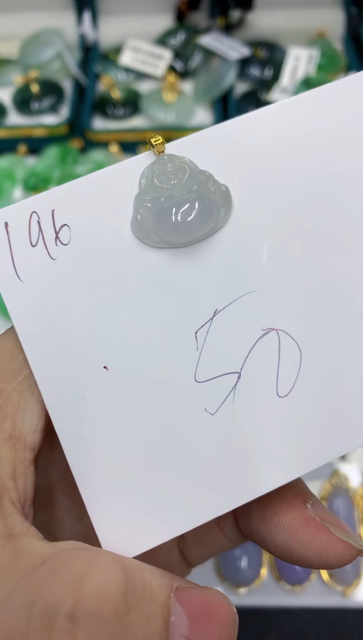 【闪购商品】翡翠颈饰18K金镶嵌号链接