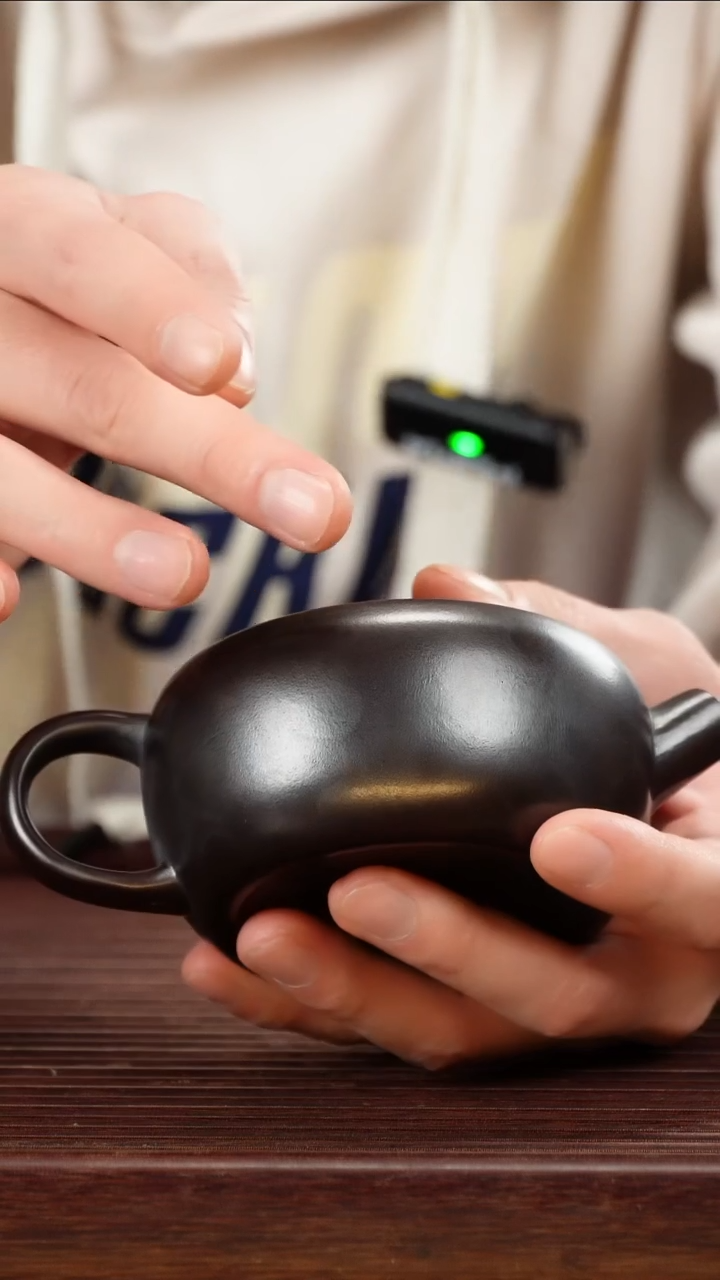茶壶紫砂古乌泥一片瓦200cc左右