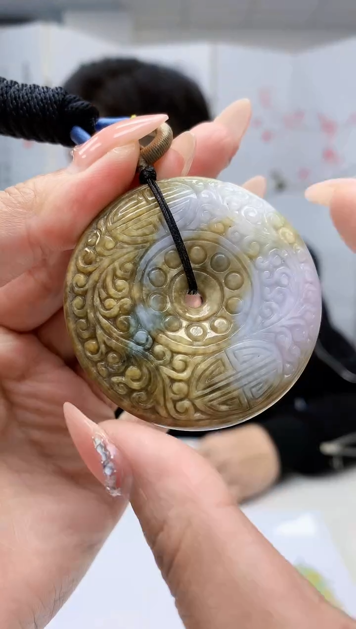 【闪购商品】定制翡翠未镶嵌4917MM-毛货挂件39