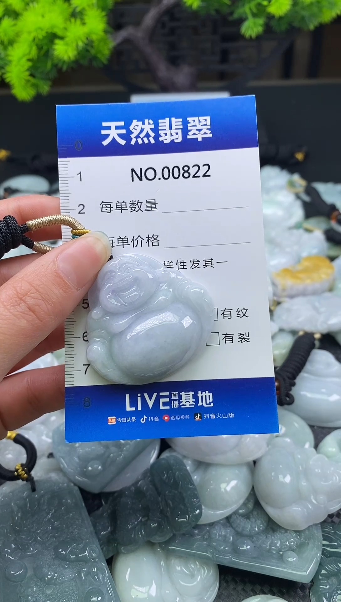 颈饰未镶嵌翡翠天然缅甸翡翠822
