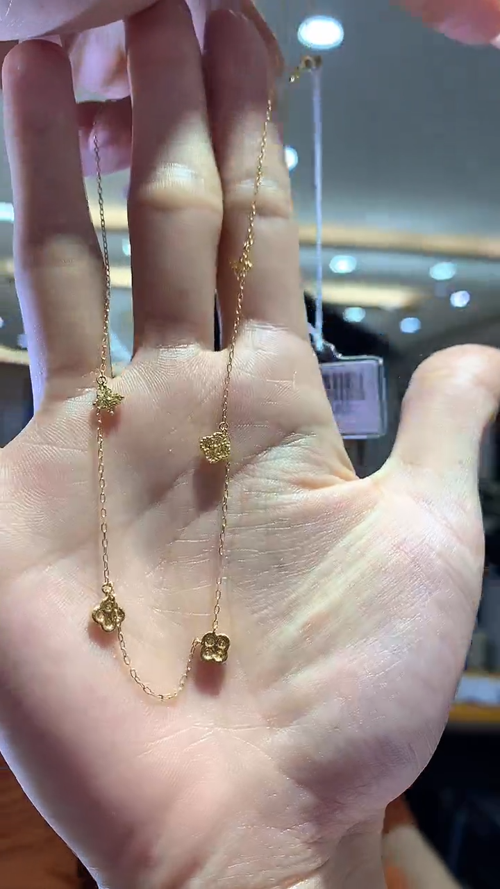 【闪购商品】钻石项链18K金镶嵌钻石项链