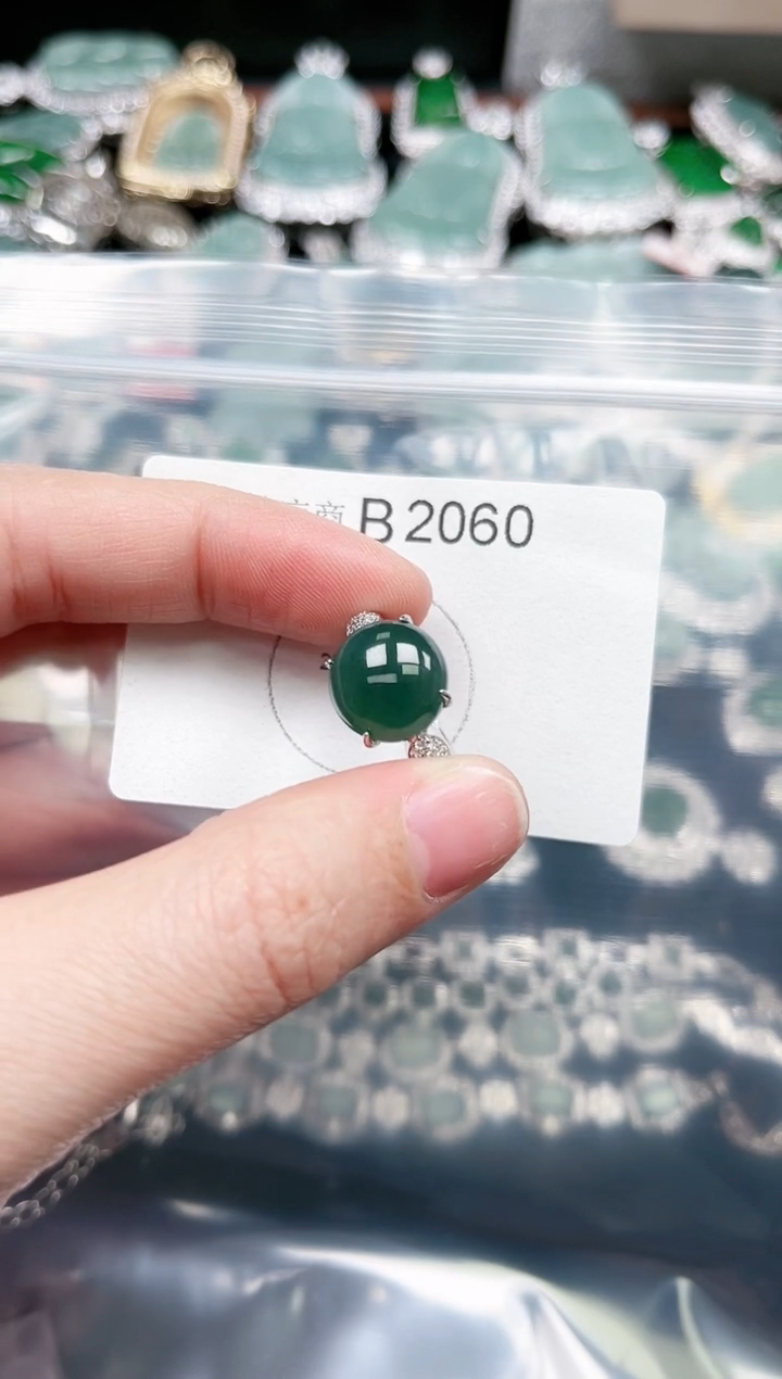 【闪购商品】翡翠颈饰未镶嵌赠皮绳2060