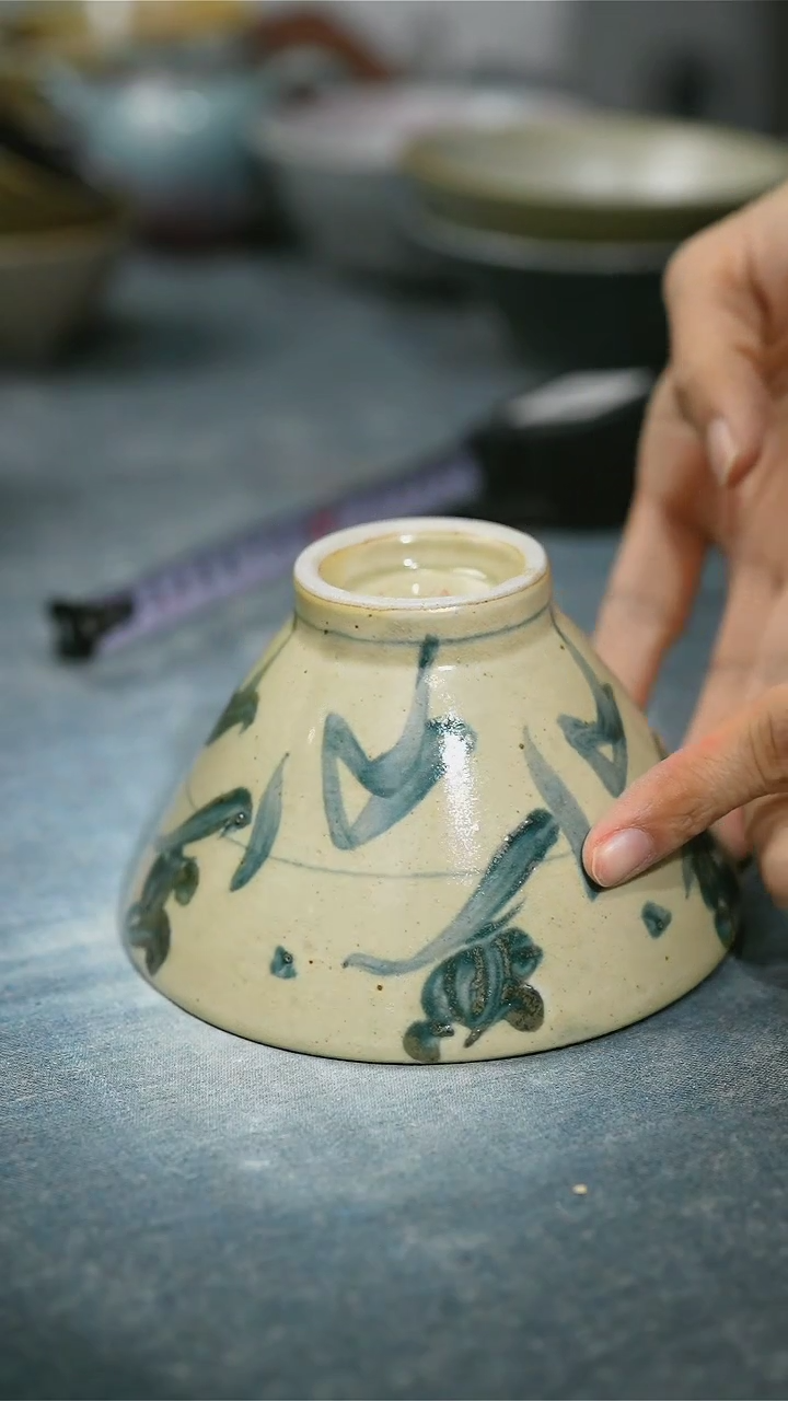 【闪购商品】碗浪鬼柴烧釉绘柴烧杯