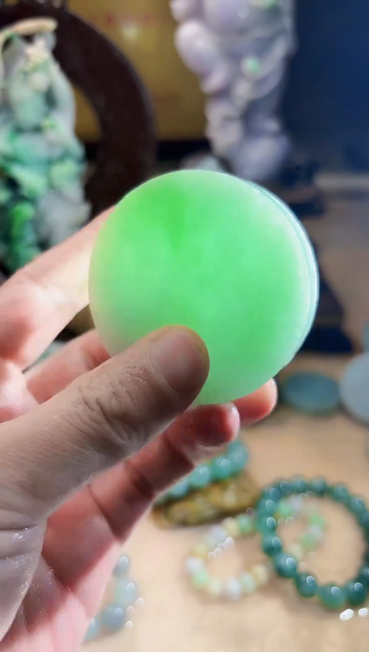 未镶嵌挂件翡翠A货张麦7909